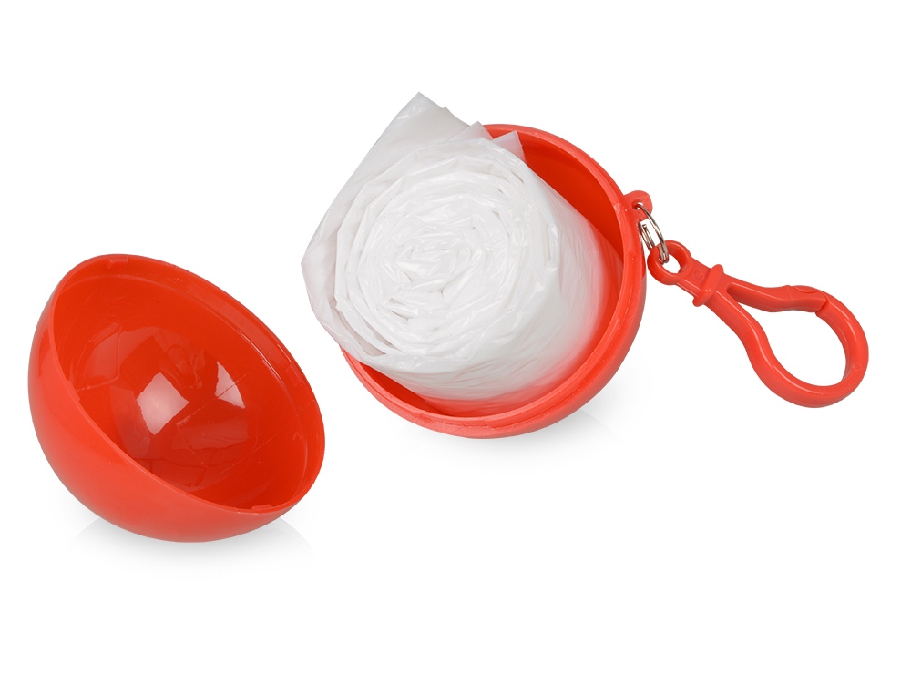 Дождевик в футляре с карабином, единый размер-1