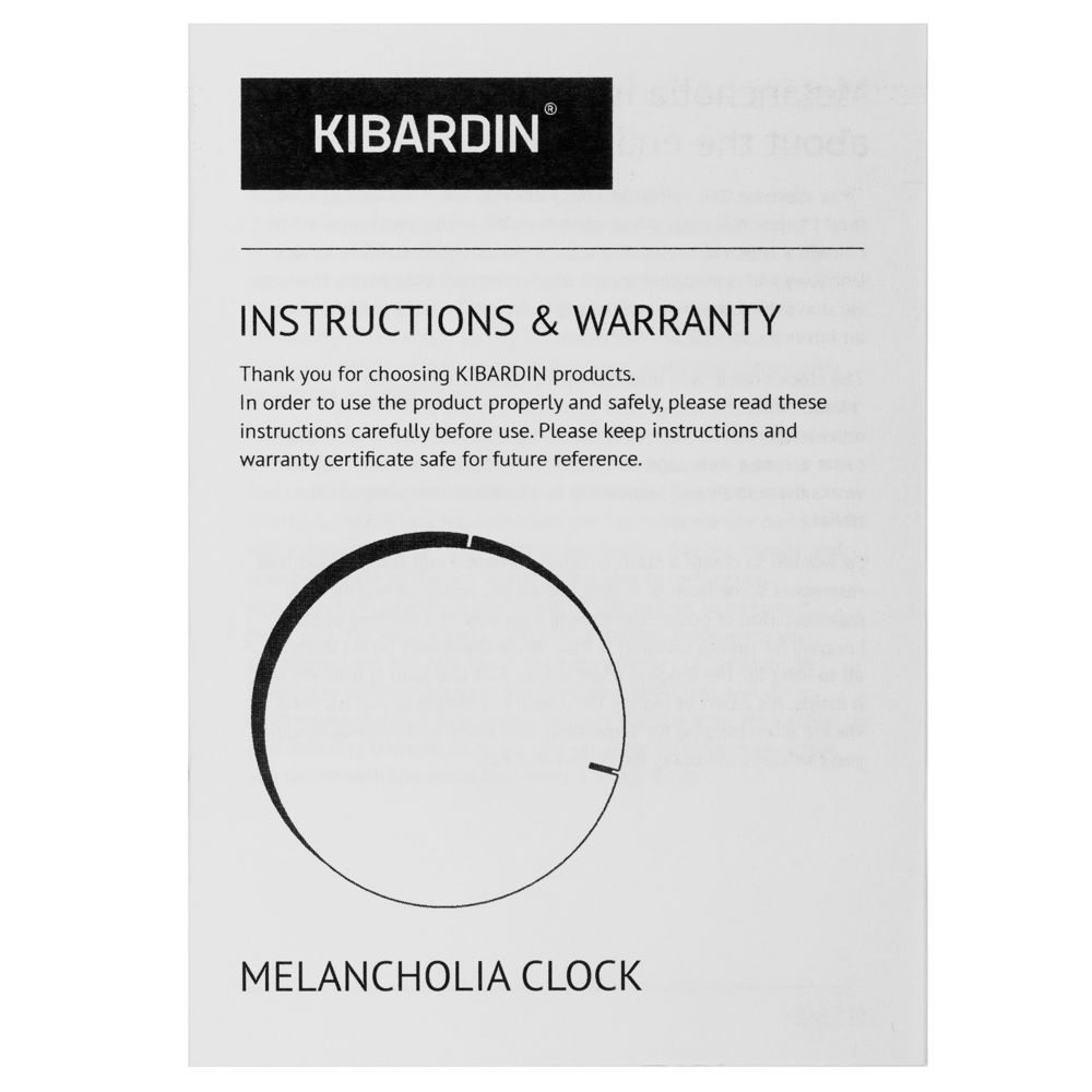 Часы настенные Melancholia Clock, черные-3