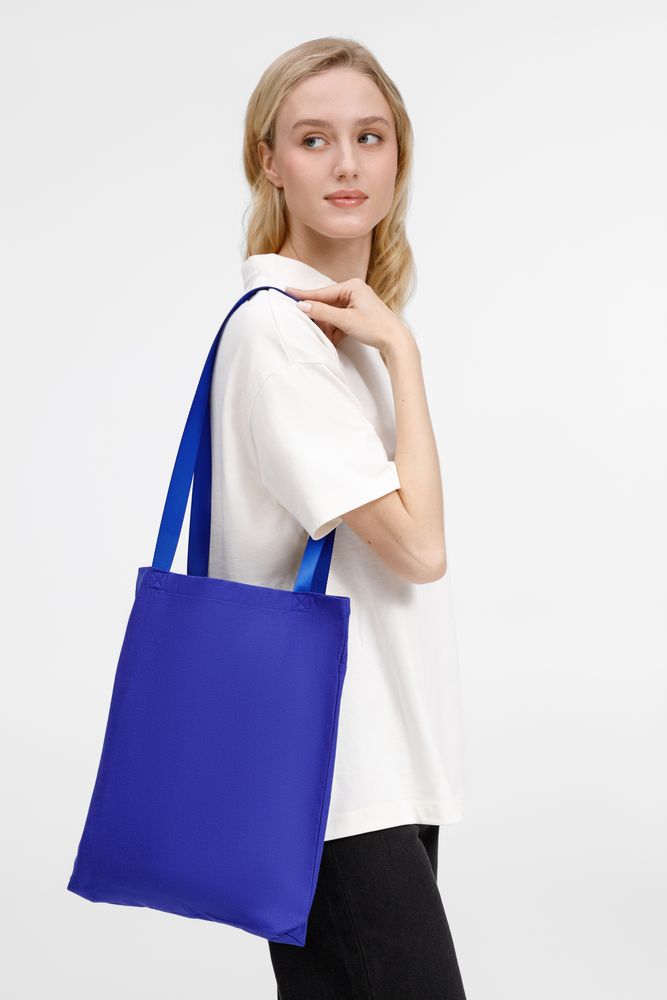 Шопер B4, синий с синими ручками-2