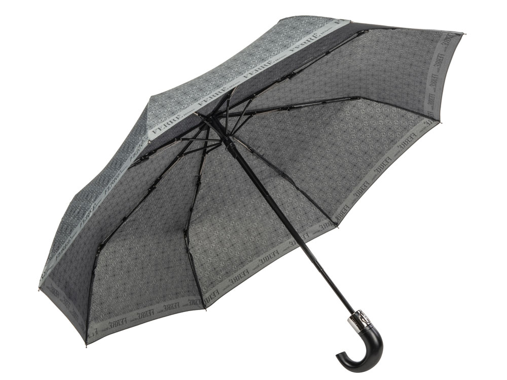 Зонт складной автоматический Ferre Milano, серый-1