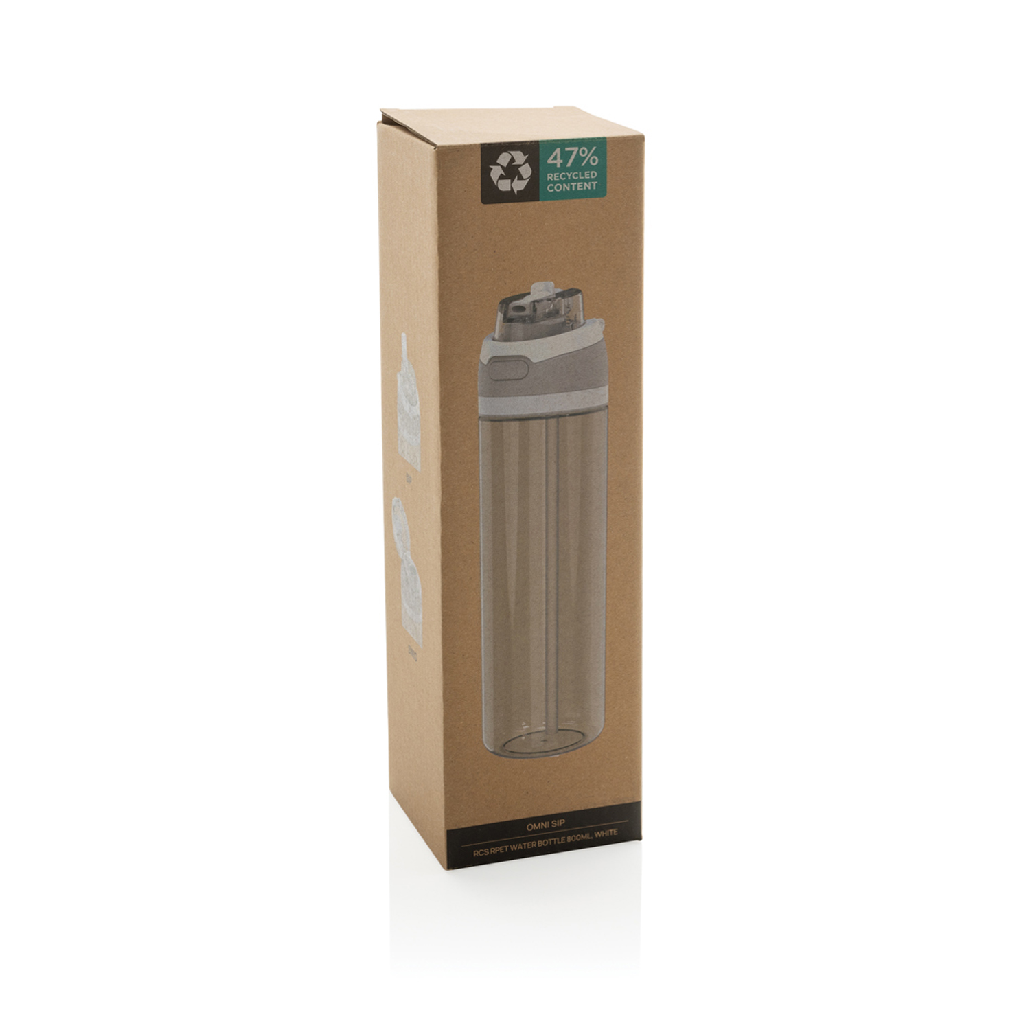 Бутылка для воды Omni Sip из rPET RCS, 800 мл-3