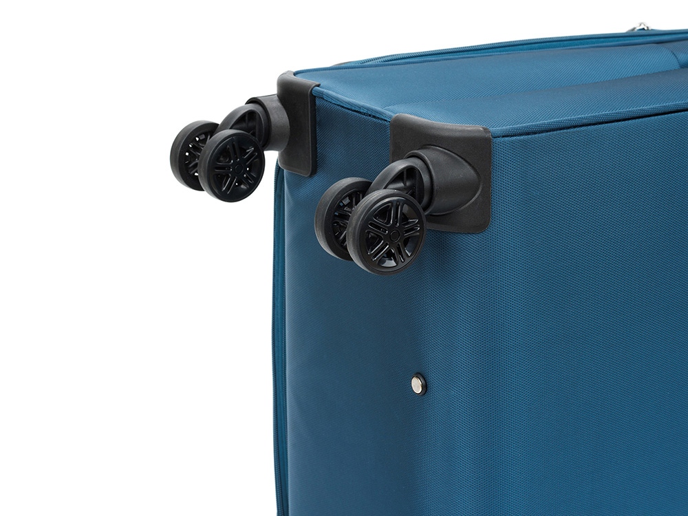 Чемодан TORBER ВИВИ, синий, полиэстер, 48 х 28 х 78 см, 89 л-10