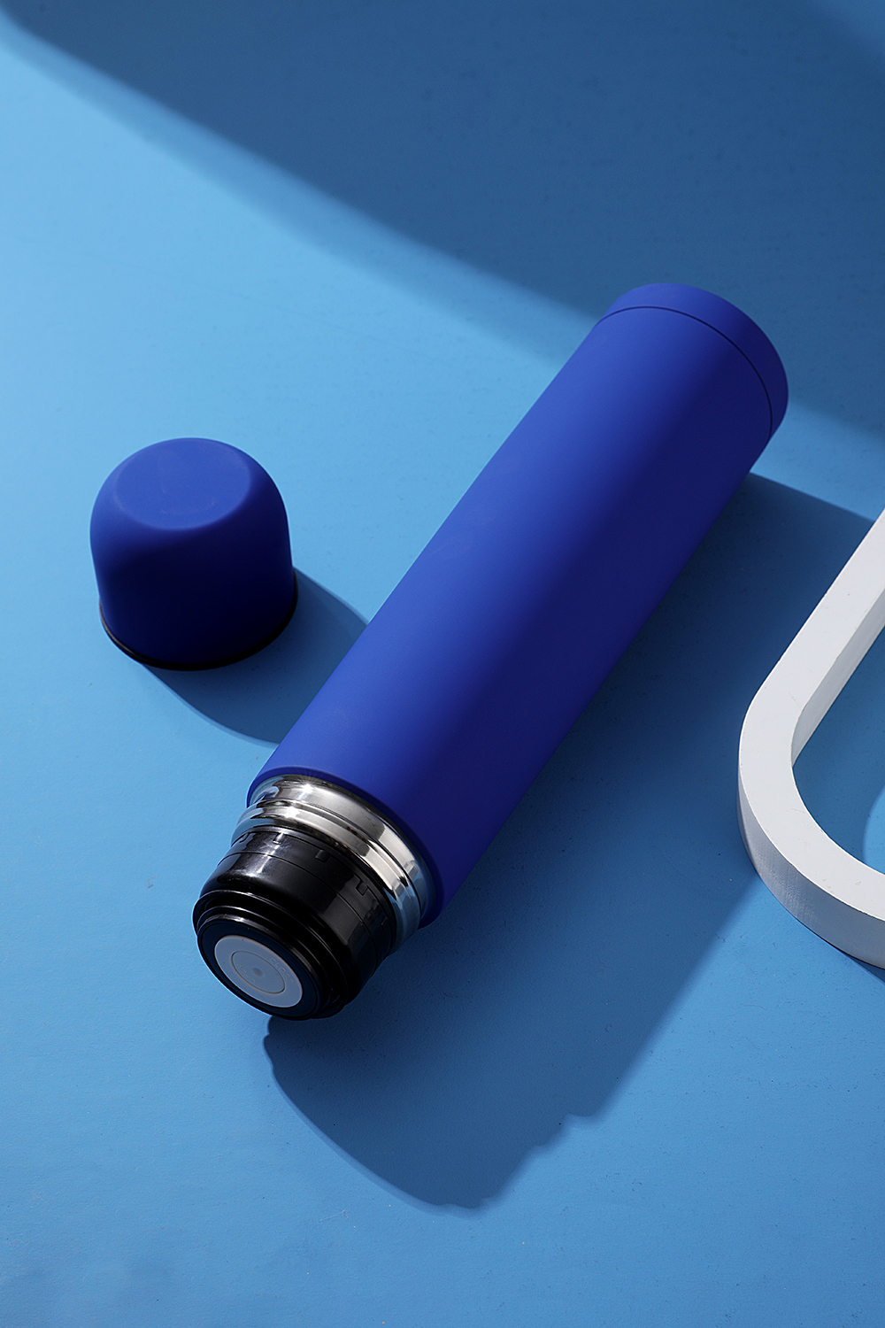 Термос софт-тач Yanemal 1 л. (синий)-6