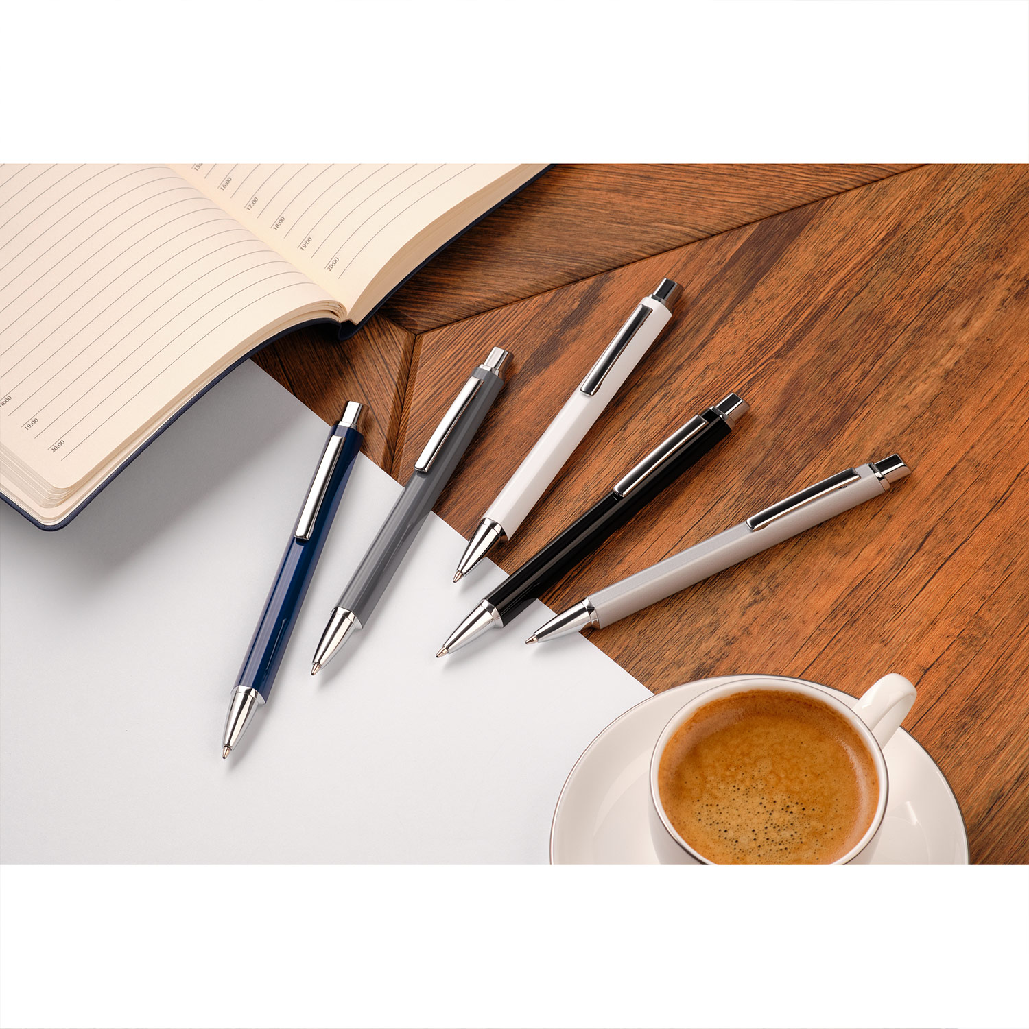 Шариковая ручка Penta, серебро-7