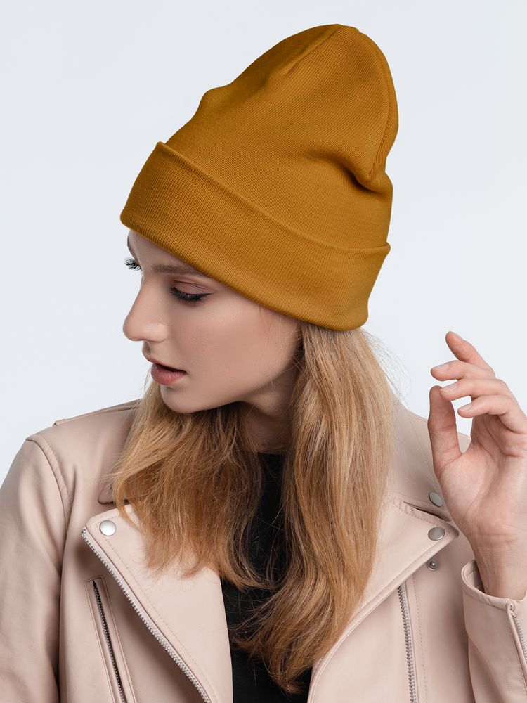 Шапка Real Talk, горчичная-2