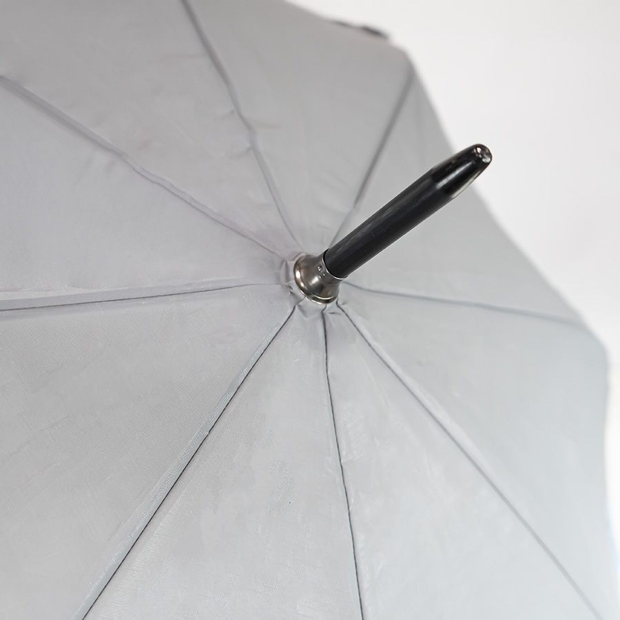 Зонт-трость "Reflect", полуавтомат, светоотражающий серый , серый-2