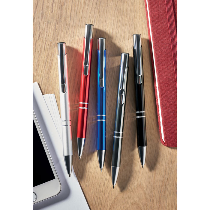 Recycled aluminium ball pen, титановый-5