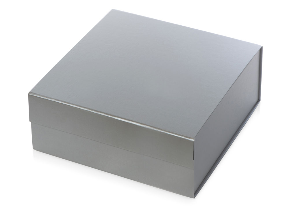 Коробка разборная на магнитах L, серебристый-0