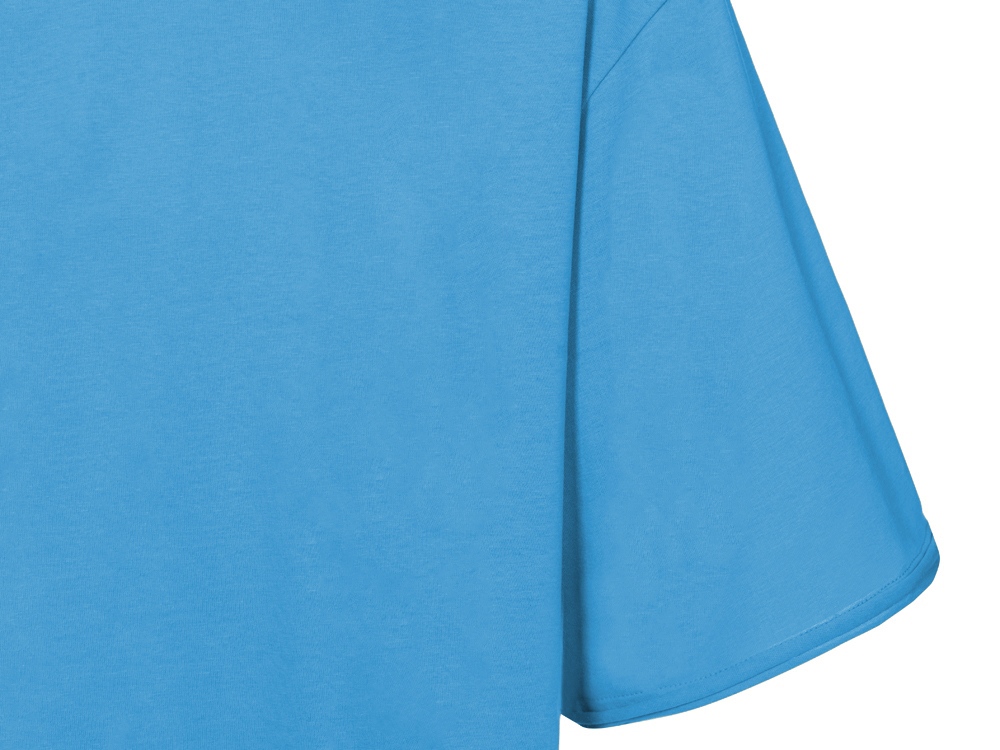 Футболка оверсайз Liyon унисекс, лазурный-11