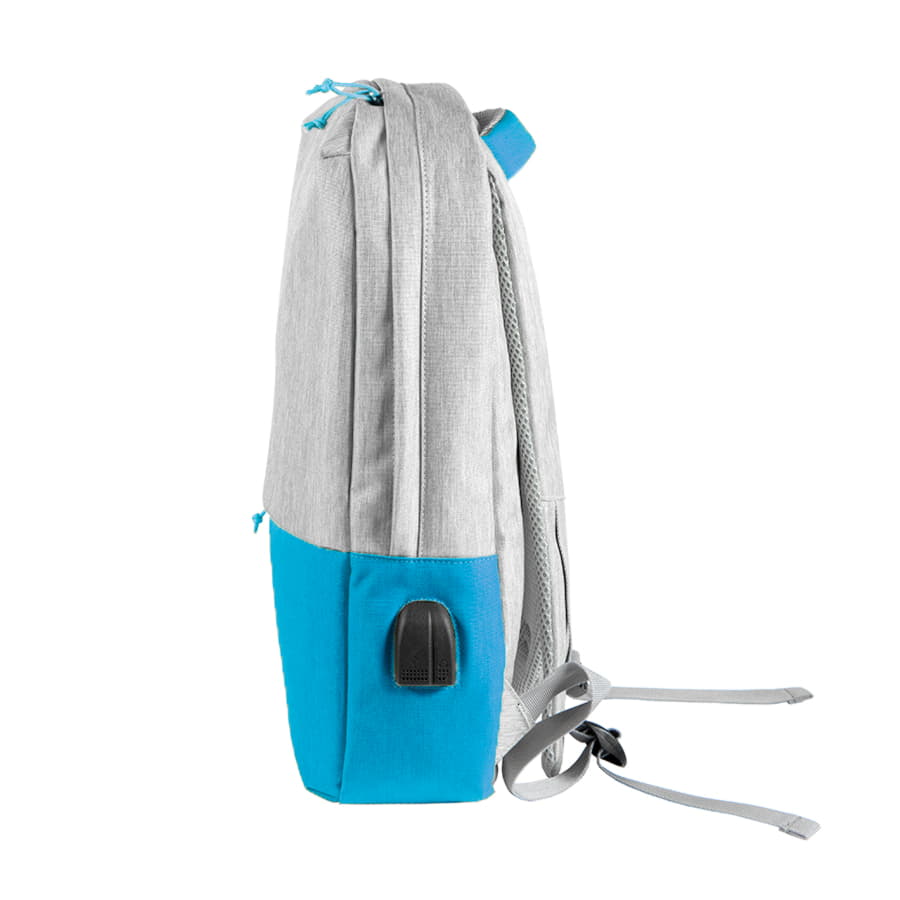 Рюкзак BEAM LIGHT, светло-серый, голубой-3