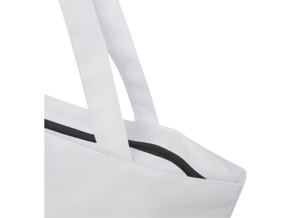 Panama эко-сумка на молнии из переработанных материалов по стандарту GRS объемом 20 л - Белый-3