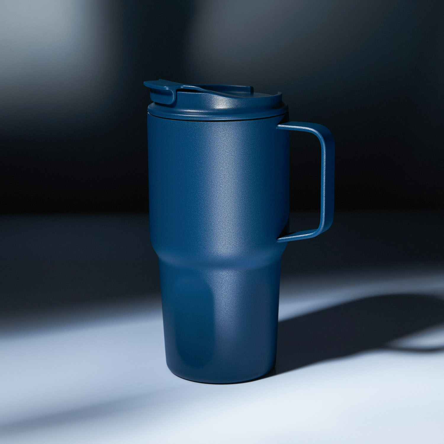 Термокружка вакуумная Авентура (Aventura), синяя-9