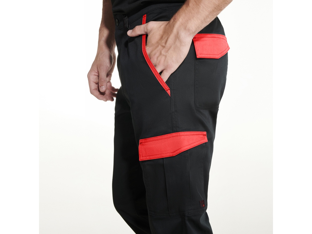 Брюки Trooper, черный/красный-5