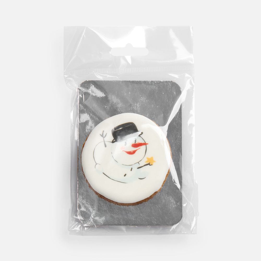 Печенье имбирное «Снеговик»-1