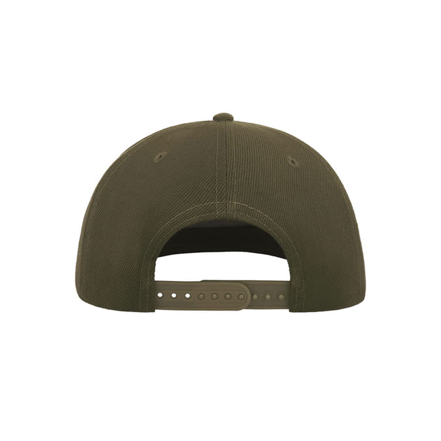 Бейсболка SNAP FIVE, 5 клиньев, пластиковая застежка, оливковый-5