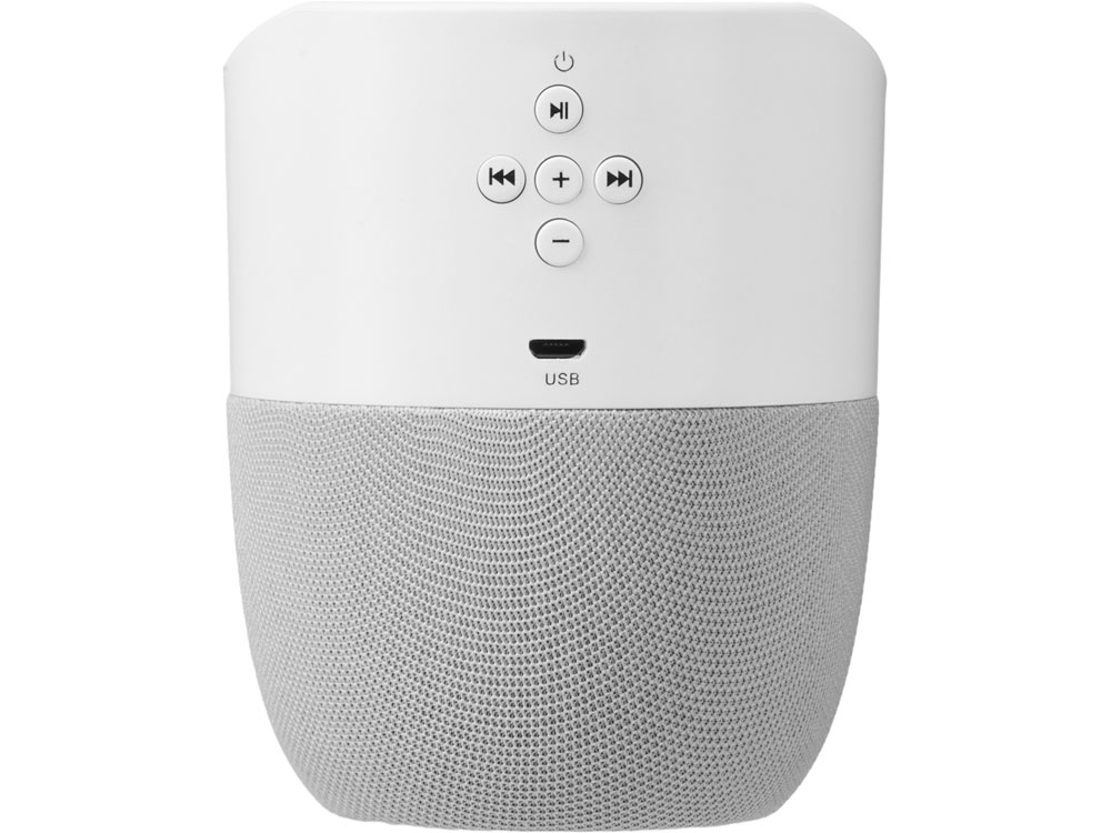 Портативная колонка с беспроводной зарядкой Shuttle, 5 Вт, белый-5