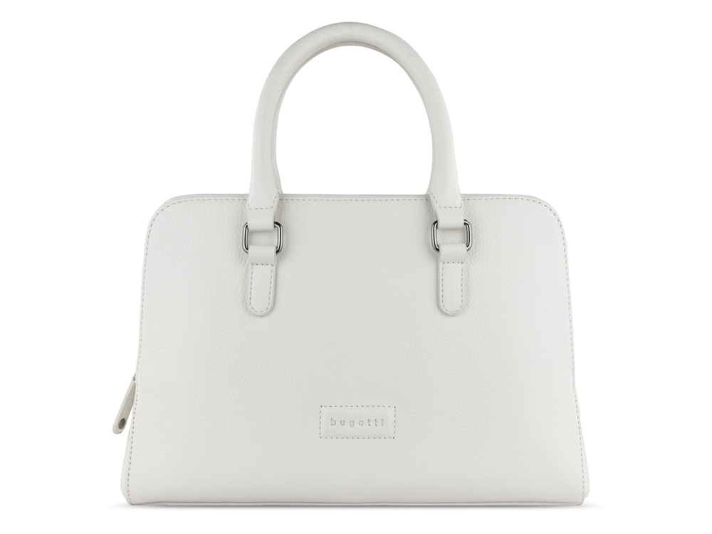 Сумка женская BUGATTI Elsa, белая, воловья кожа/полиэстер, 32х13х22 см-1