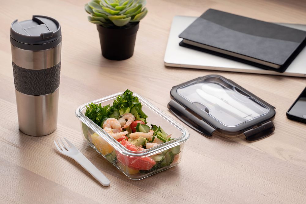 Ланчбокс Hard Work, серый-5