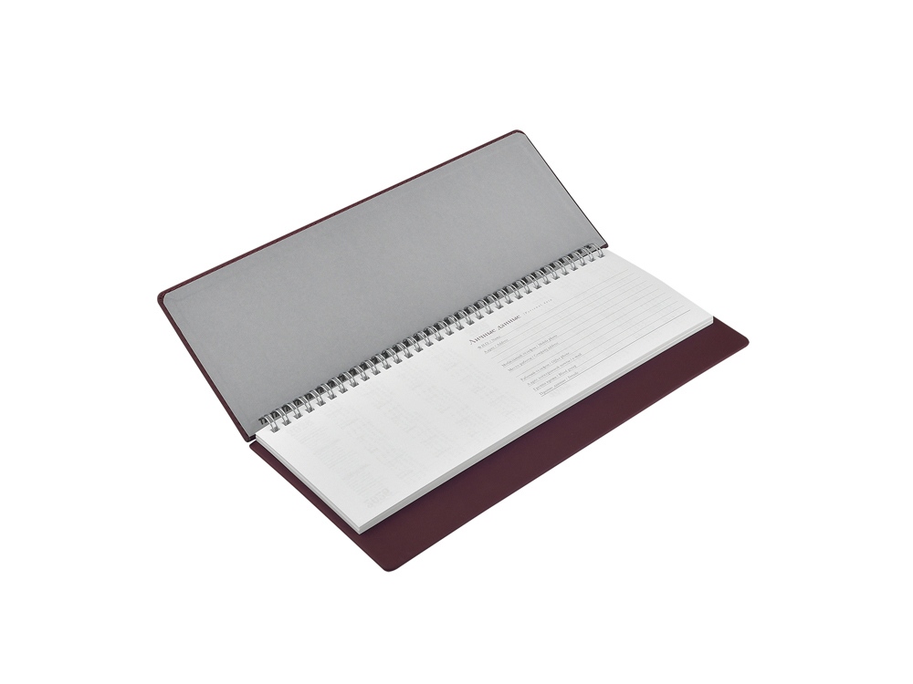 Планинг датированный Velvet 2026, бордовый-2