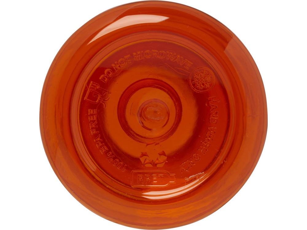 Illuminate бутылка для воды из переработанного PET-пластика, объемом 600 мл - Оранжевый-4