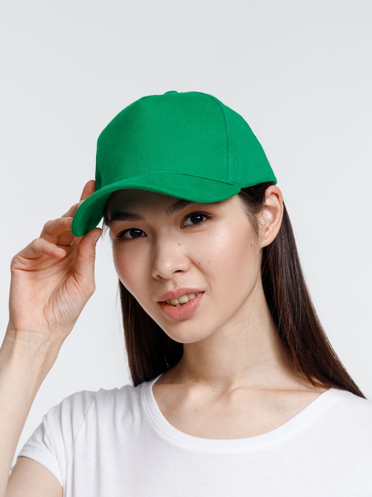 Бейсболка Standard, зеленая-5