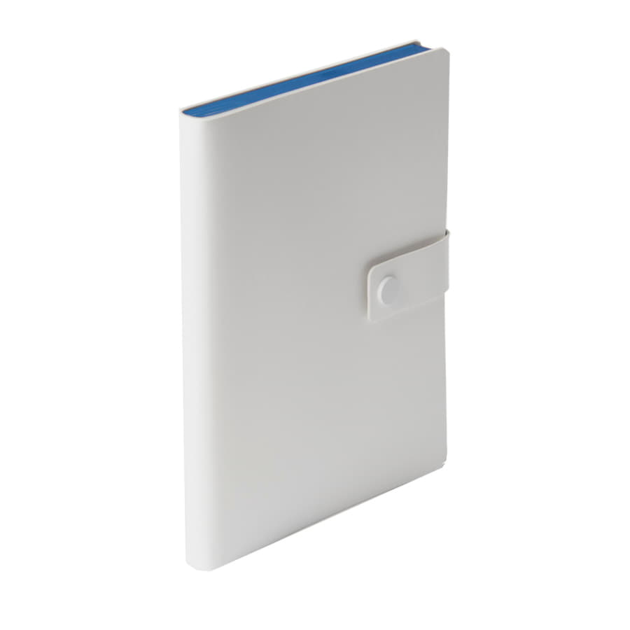 Ежедневник недатированный Stellar, А5, белый, кремовый блок  в линейку, с темно-синим обрезом, белый, темно-синий-4