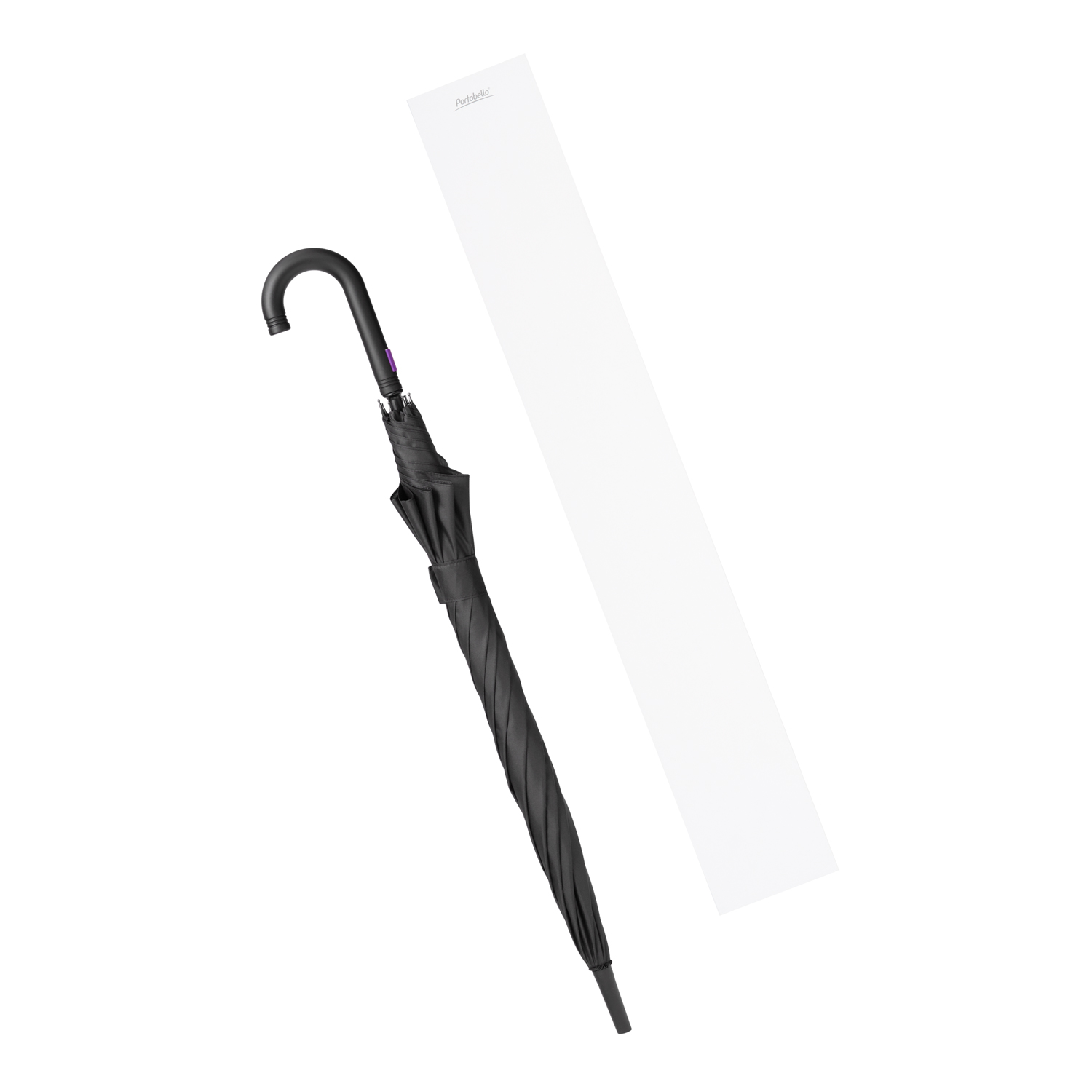 Зонт-трость Quantum, черный/фиолетовый-14