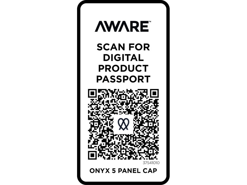 Onyx с 5 панелями Aware™ кепка из переработанных материалов - Белый-3