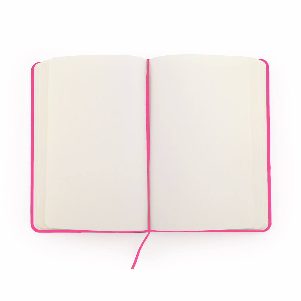 Блокнот A6 CORAL в твёрдом переплёте, Фуксия-1