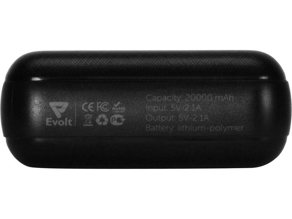 Портативное зарядное устройство Elec, 20000 mAh, черный-6