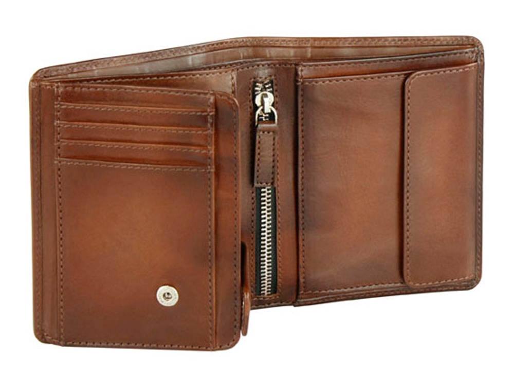 Портмоне BUGATTI Domus, с RFID защитой, коньячный цвет, натуральная воловья кожа, 10х2х12 см-2