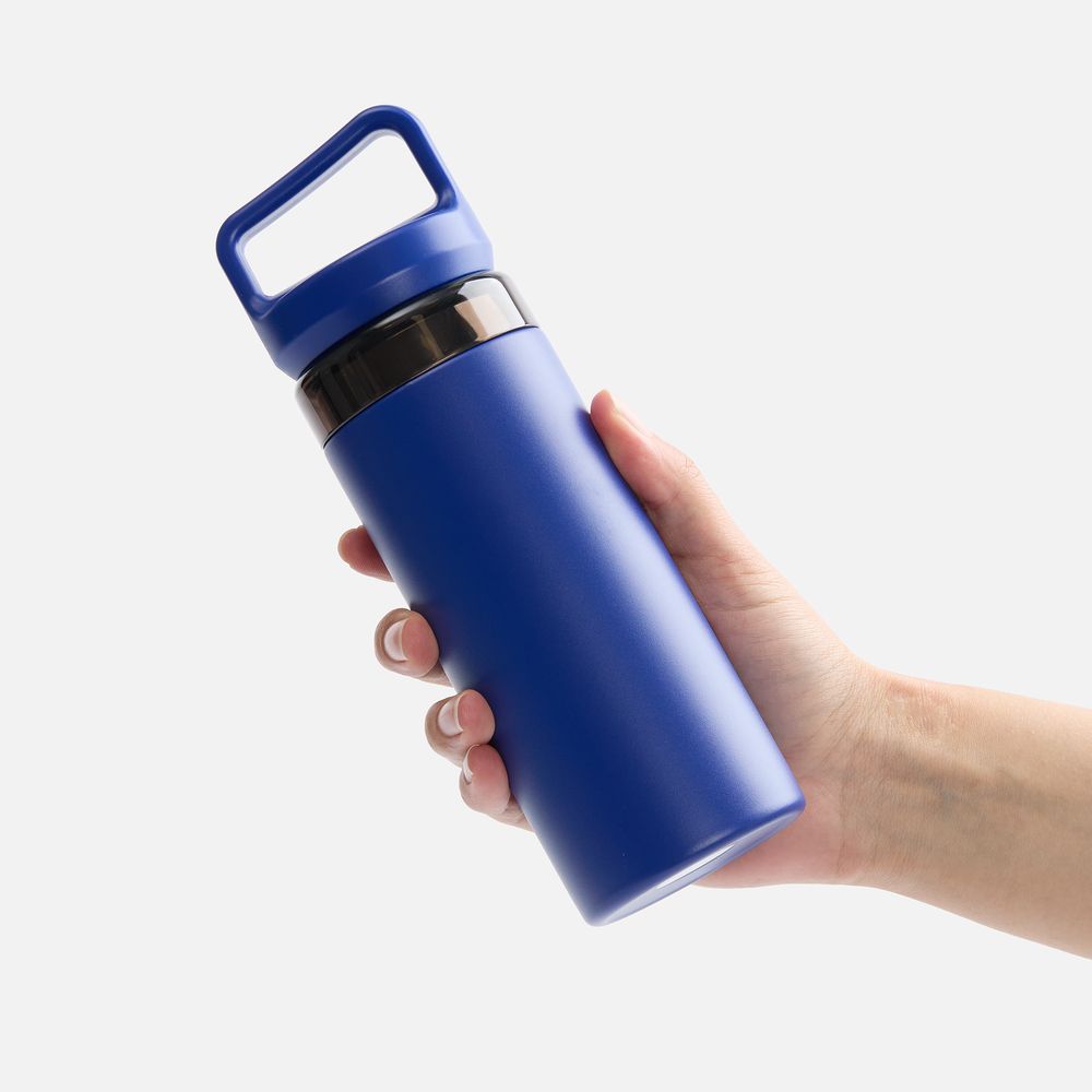 Термостакан Leval с ситечком, синий-2