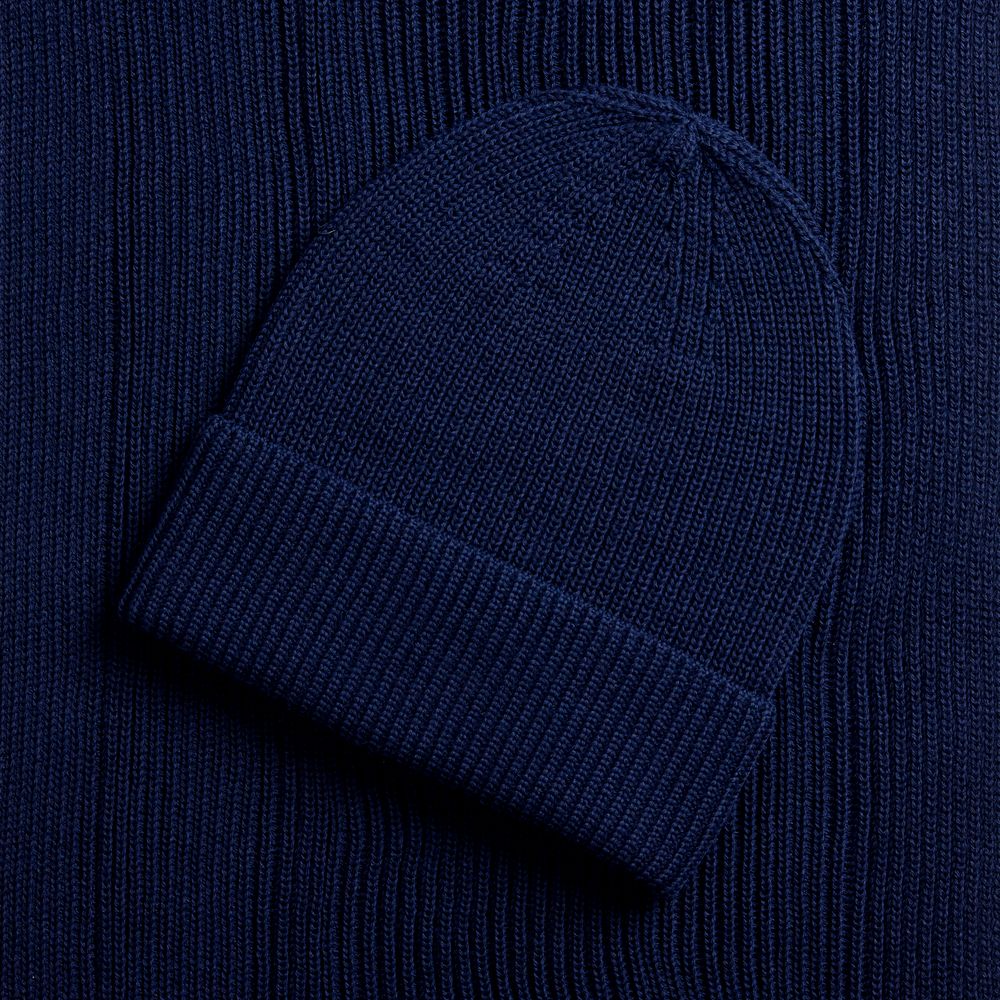 Шарф Nobilis Mono, темно-синий-2