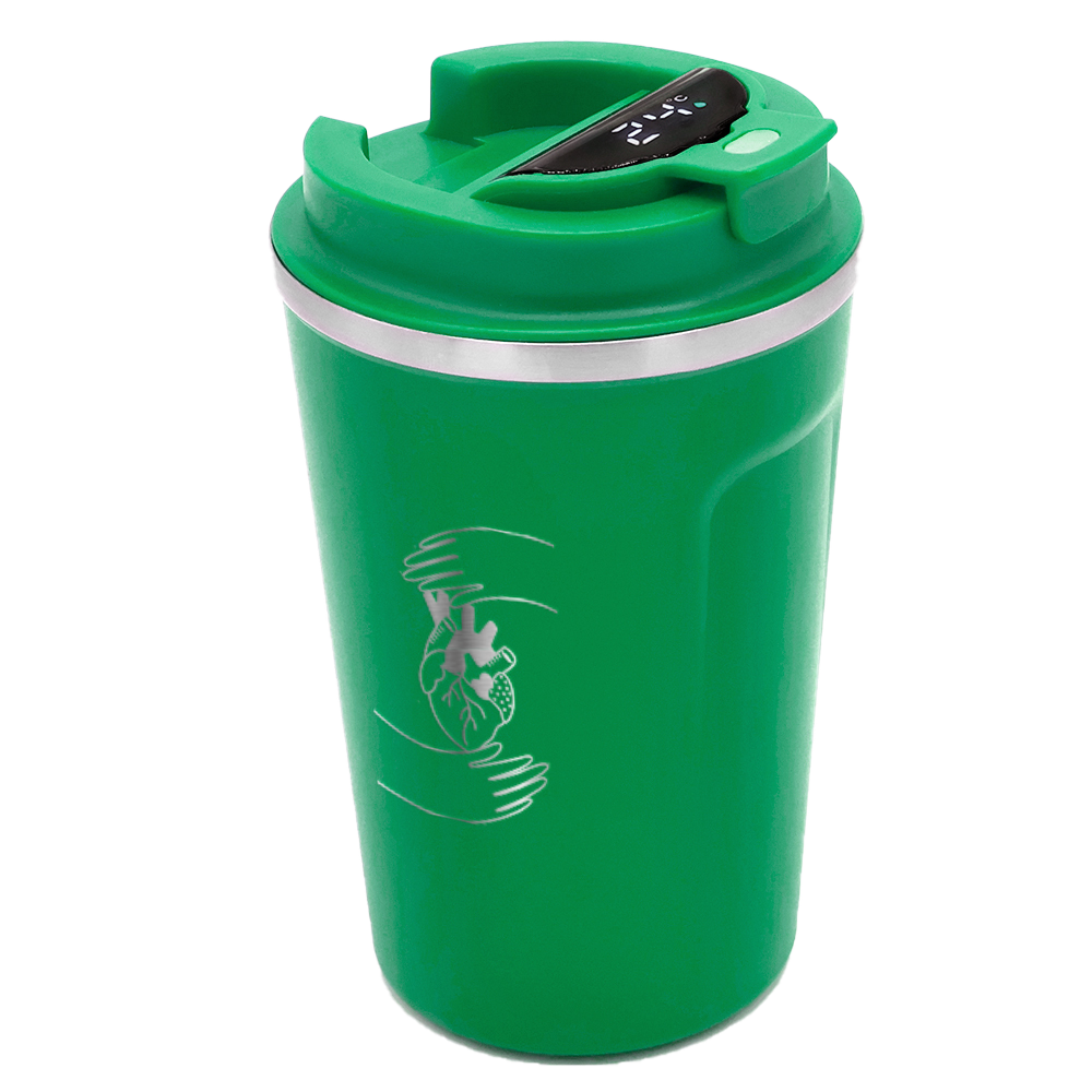 Термокружка Moon с дисплеем, Темно-зеленый-2