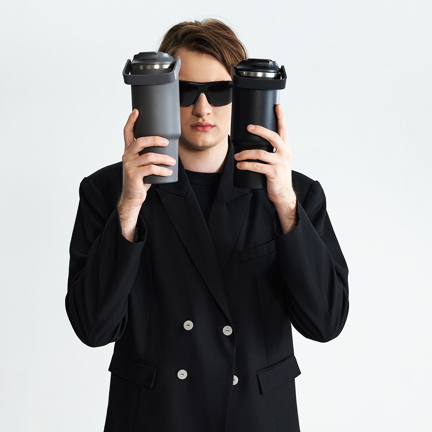 Термокружка вакуумная Монтана (Montana), черный-13