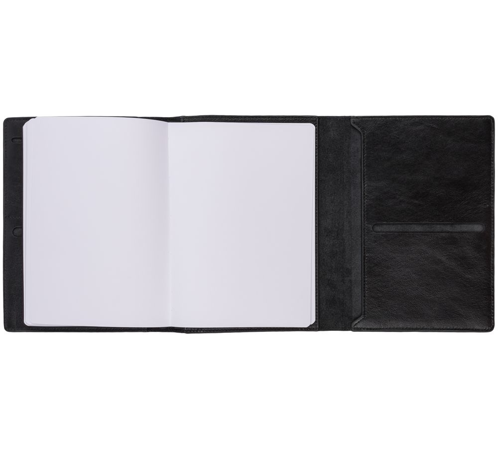 Ежедневник-портфолио Napoli, недатированный, черный-4