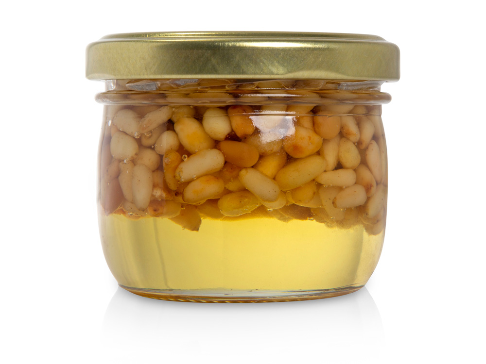 Сувенирный набор Мед с кедровыми орешками 120 гр-0