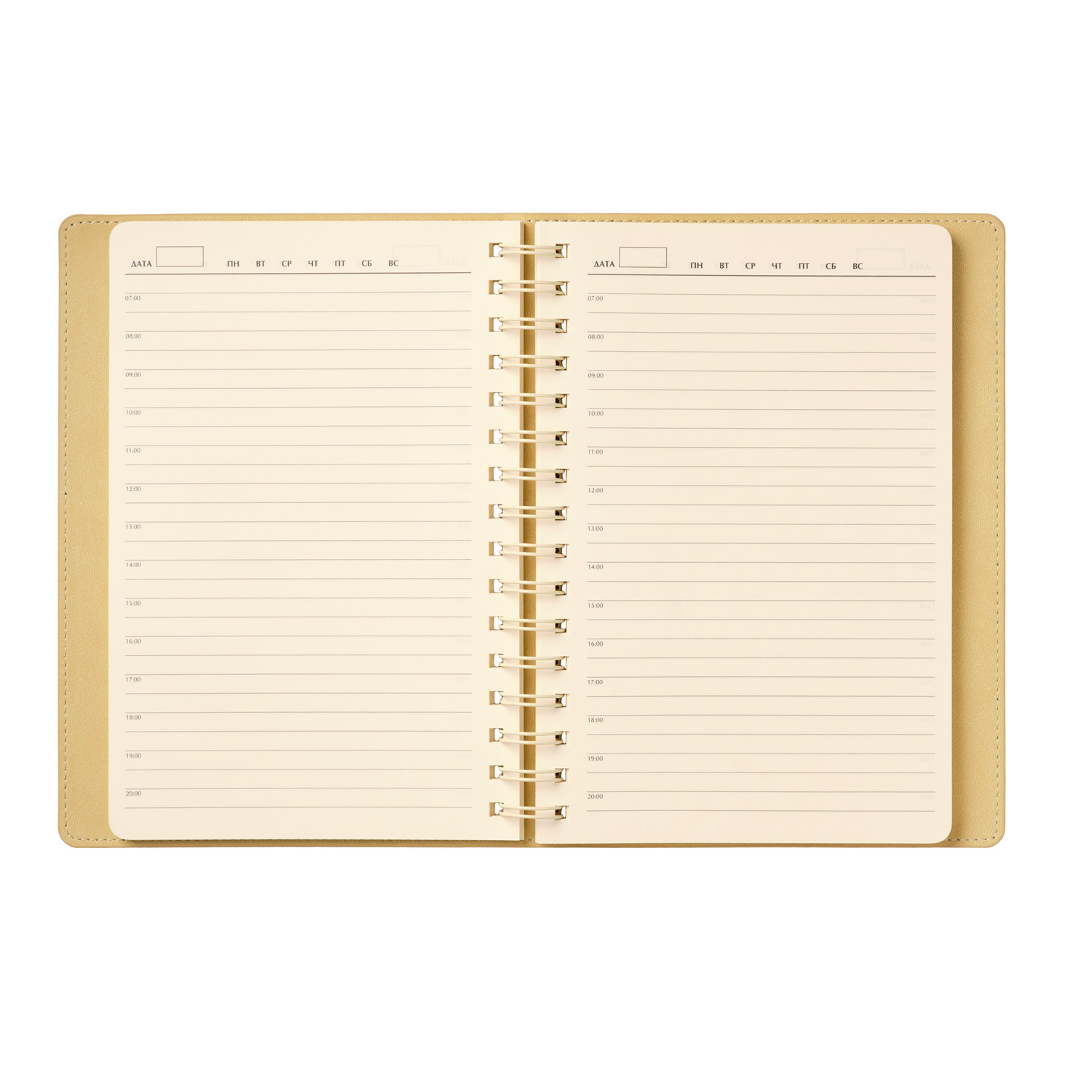 Ежедневник Виста (Vista) недатированный, черный/бежевый-7