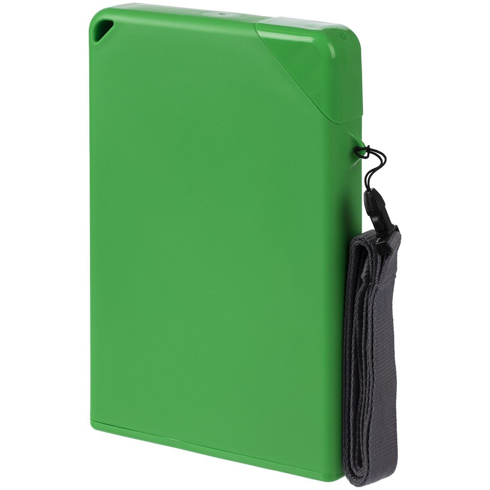 Плоская бутылка для воды Flacon, зеленая-2