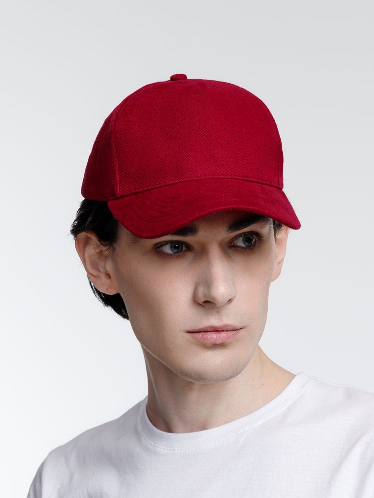 Бейсболка Standard, бордовая-3