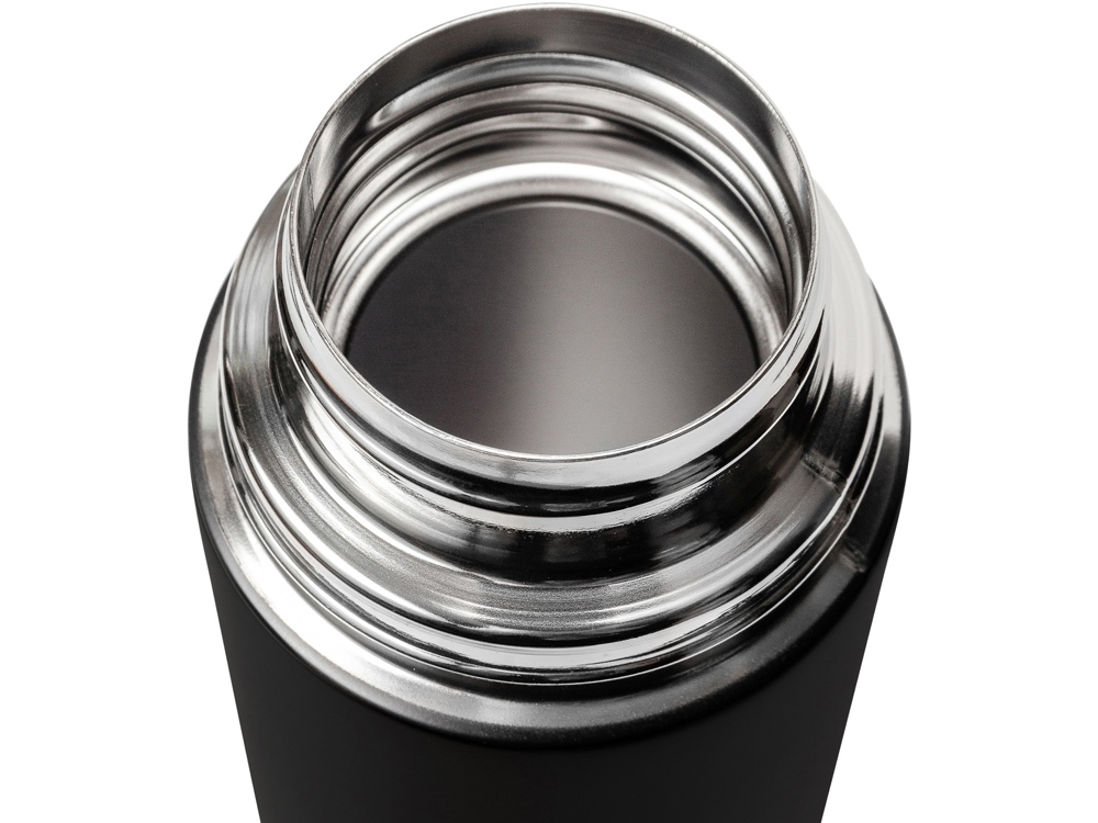 Термос Relaxika 101 (1 литр), черный (без лого)-4