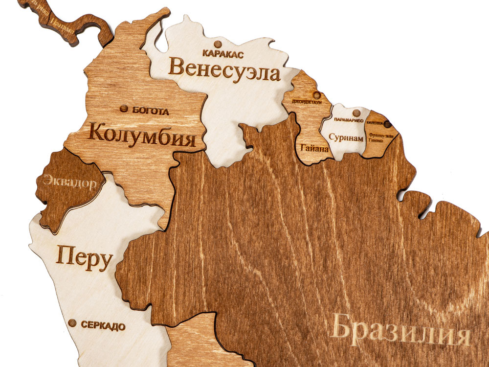 Интерьерная карта мира World-7