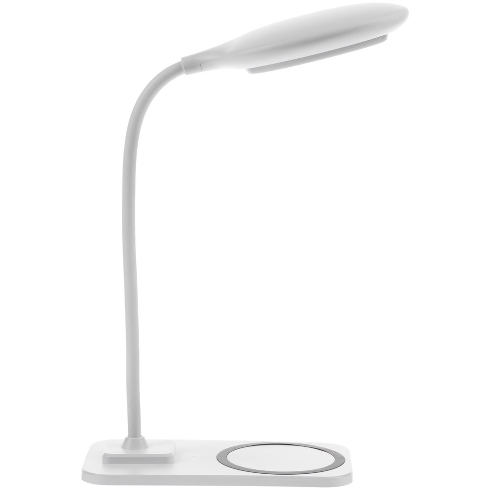 Настольная лампа с беспроводной зарядкой Modicum, белая-2