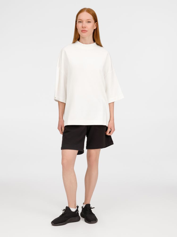 Футболка оверсайз унисекс T9, молочно-белая-3