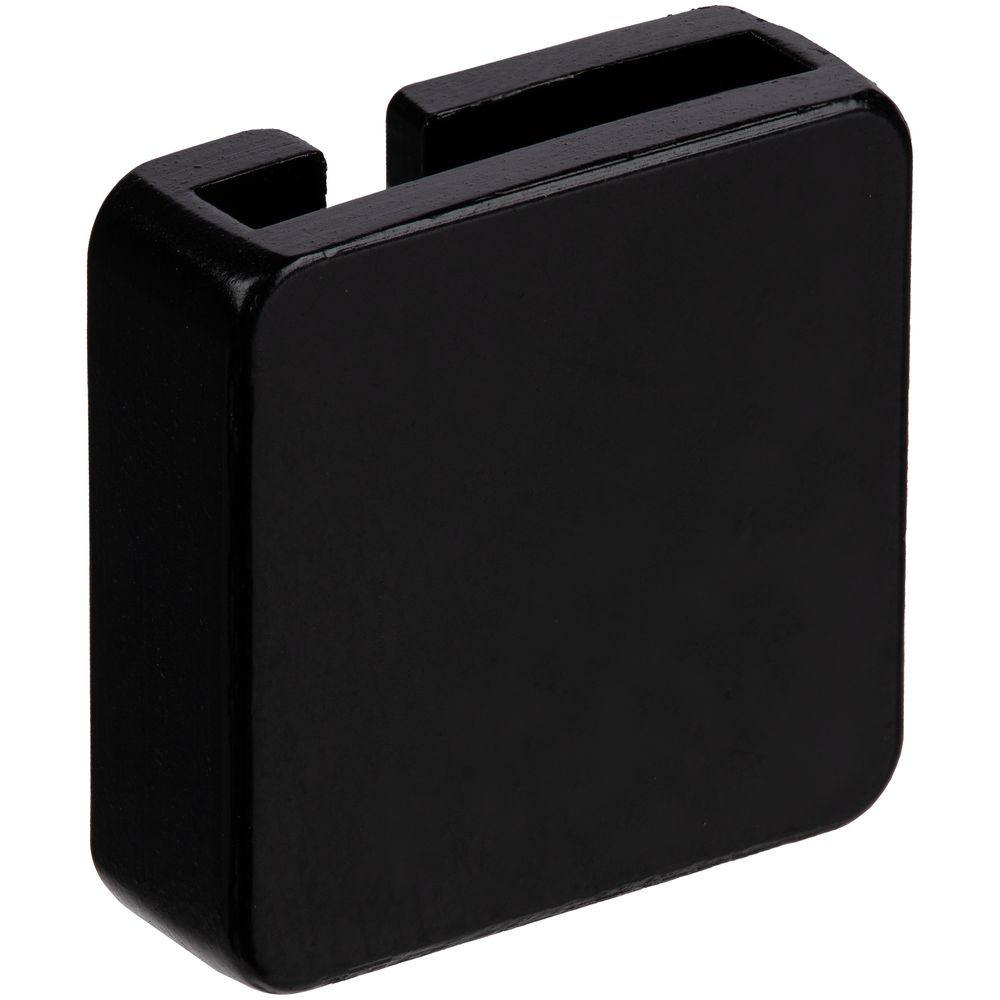 Квадратный шильдик на резинку Direct, черный-2