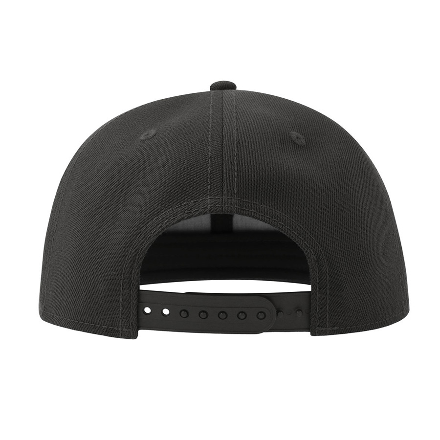 Бейсболка SNAP BACK-S, 6 клиньев, пластиковая застежка, черный-6