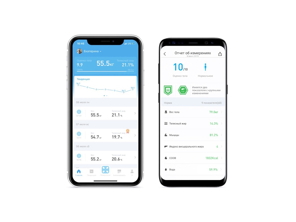 Умные диагностические весы Picooc Mini Pro V2 (6924917717377), белый-6