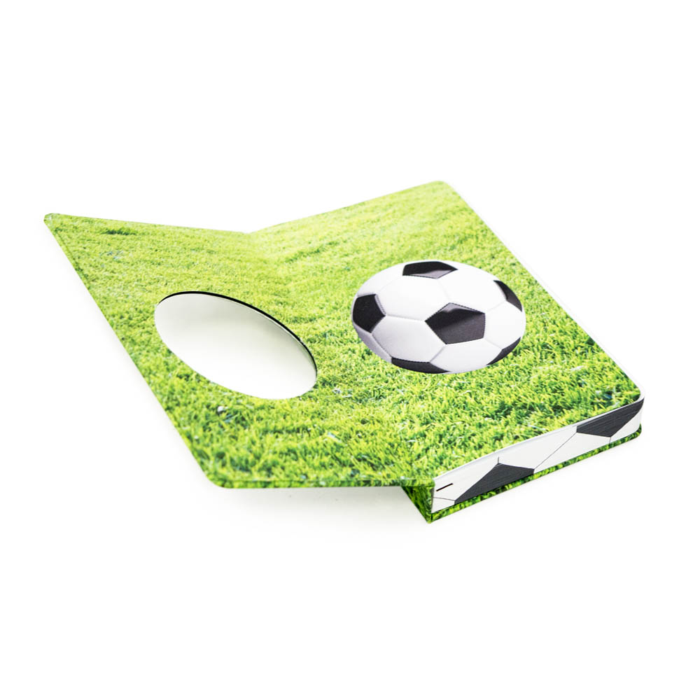 Записная книжка в линейку 10x16 Футбол R1-2760444, Зеленый/Белый-2