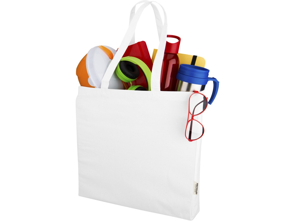 Odessa эко-сумка из переработанных материалов 220 г/м² - Белый-2