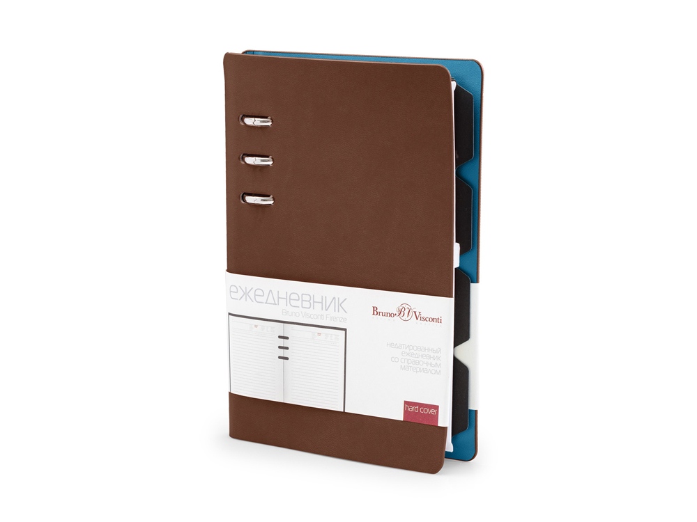 Ежедневник недатированный А5 Firenze, коричневый-0